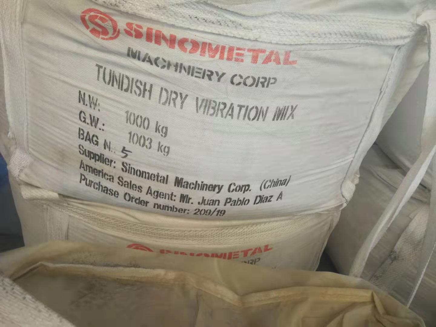 Tundish Dry Vibration Mix